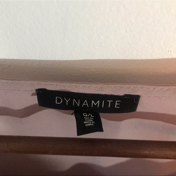 Dynamite Light Purple V-Neck Short Sleeve Top - Picture 6 of 8